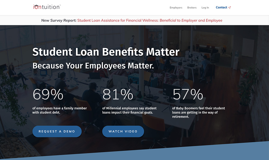 IonTuition homepage screenshot